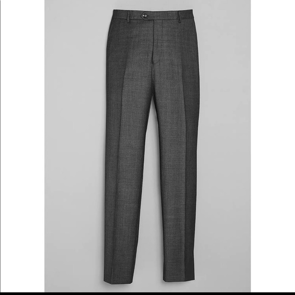 Jos. A Banks Traveler Collection Tailored Fit Tic Weave Suit Grey Size 35 Reg - Picture 4 of 12